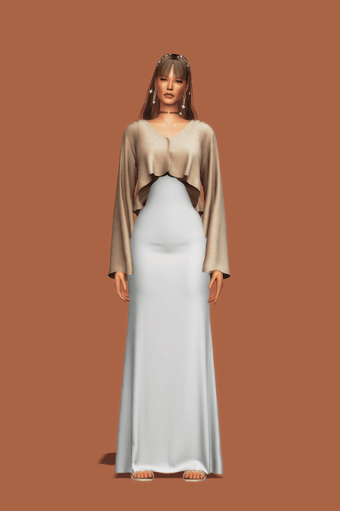 Галерея мода Платье Long Dress & Cardigan II #1